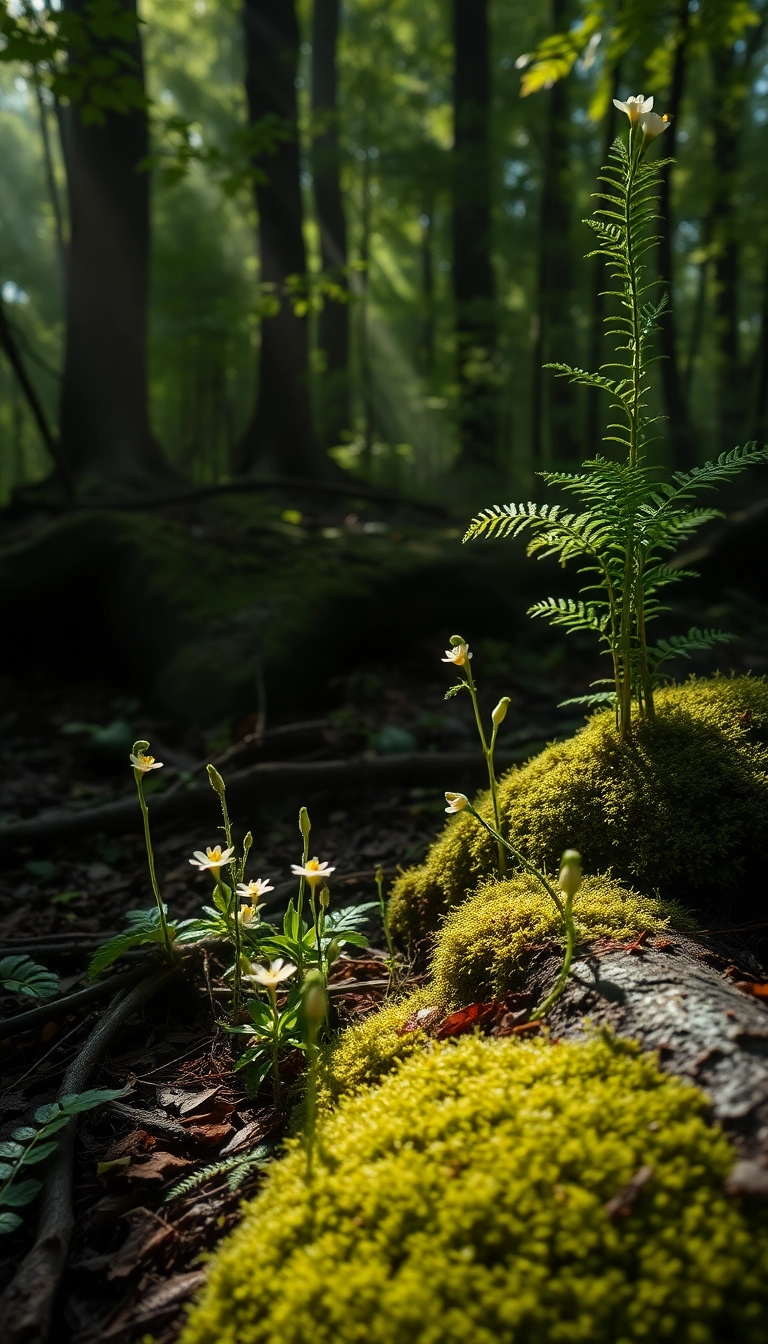 Best Unique AI Spring Forest Floor Phone Dynamic Wallpaper